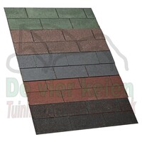 Rechte dakshingels 3m² per pak.