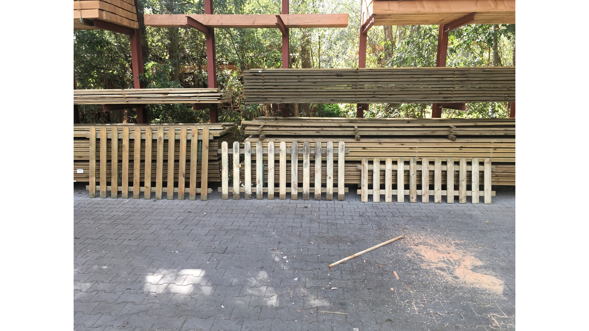 Tuinhek recht 180 cm