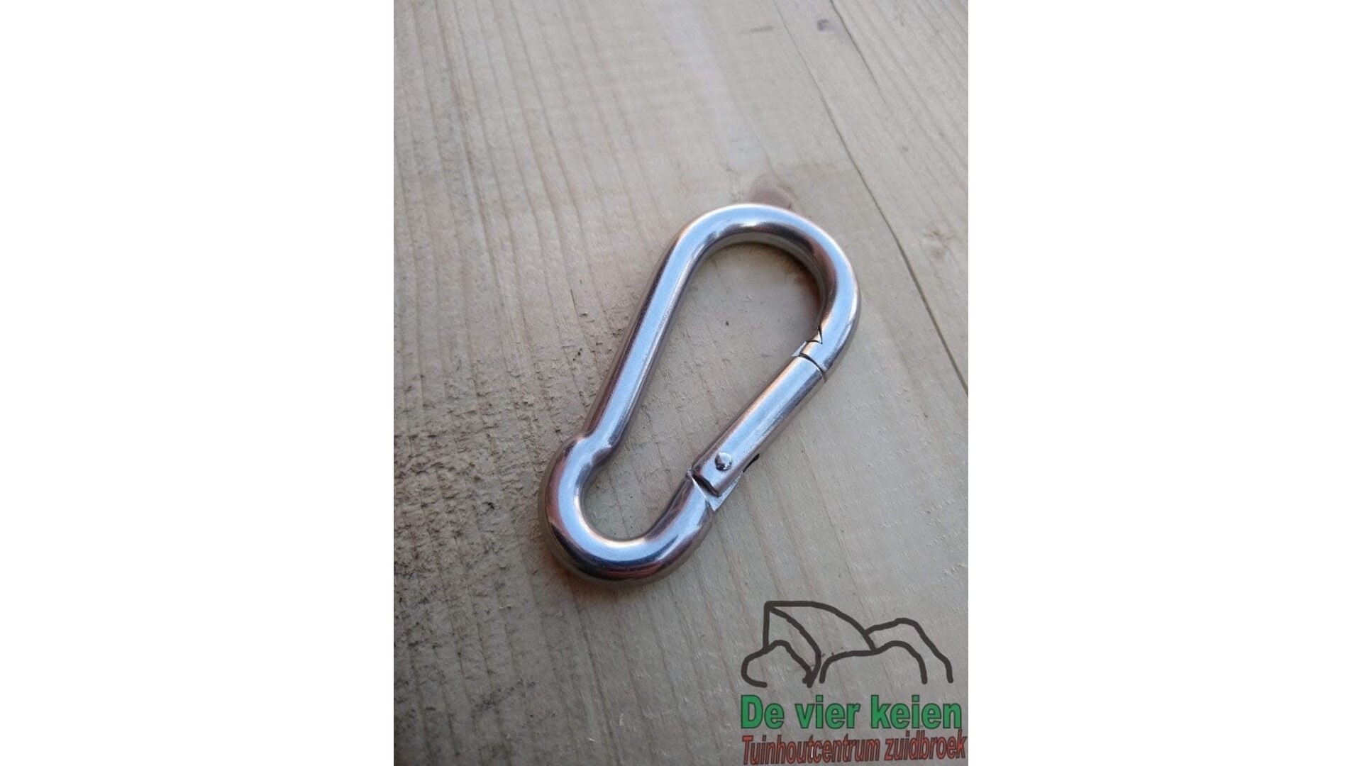 Karabijnhaak 8x80 RVS