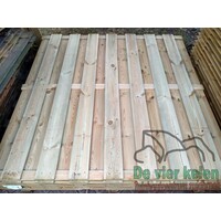 Tuinscherm Maastricht grenen 15-planks 180x180 cm