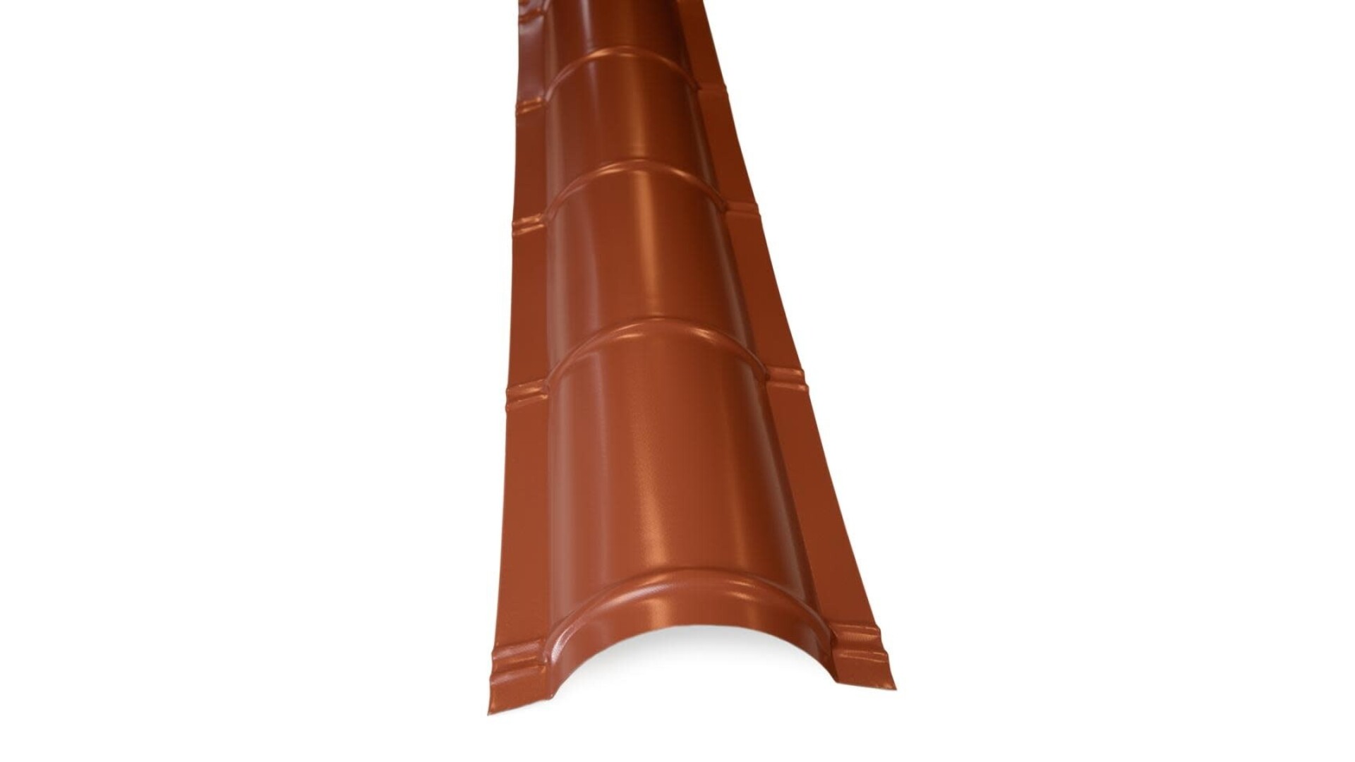 Dakpanplaat Nok stuk half rond 2m werkende lengte