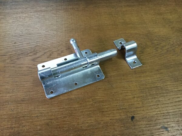 Plaatgrendel Schuif 100x70mm verzinkt