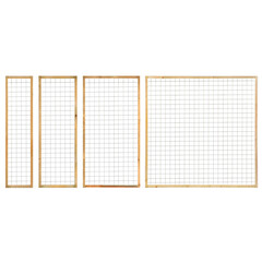 Gaaspaneel trellis verzinkt met houten lijst 4.5x4.5cm