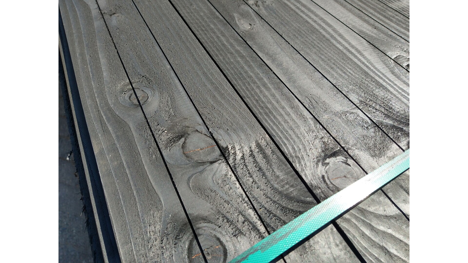 ZWART Zweedsrabat  breed 1,1-2,7x19,5 cm