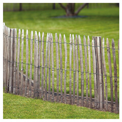 kastanjehek ca 5cm tussenruimte 460 cm lang -