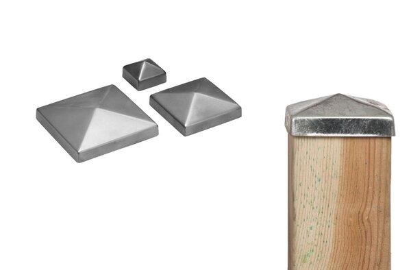 Paalkap piramide RVS