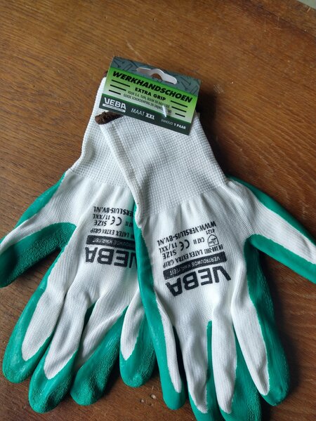 werk handschoen groen