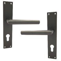 Zwarte schilden tbv RVS cilinderslot