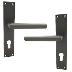 Zwarte schilden tbv RVS cilinderslot