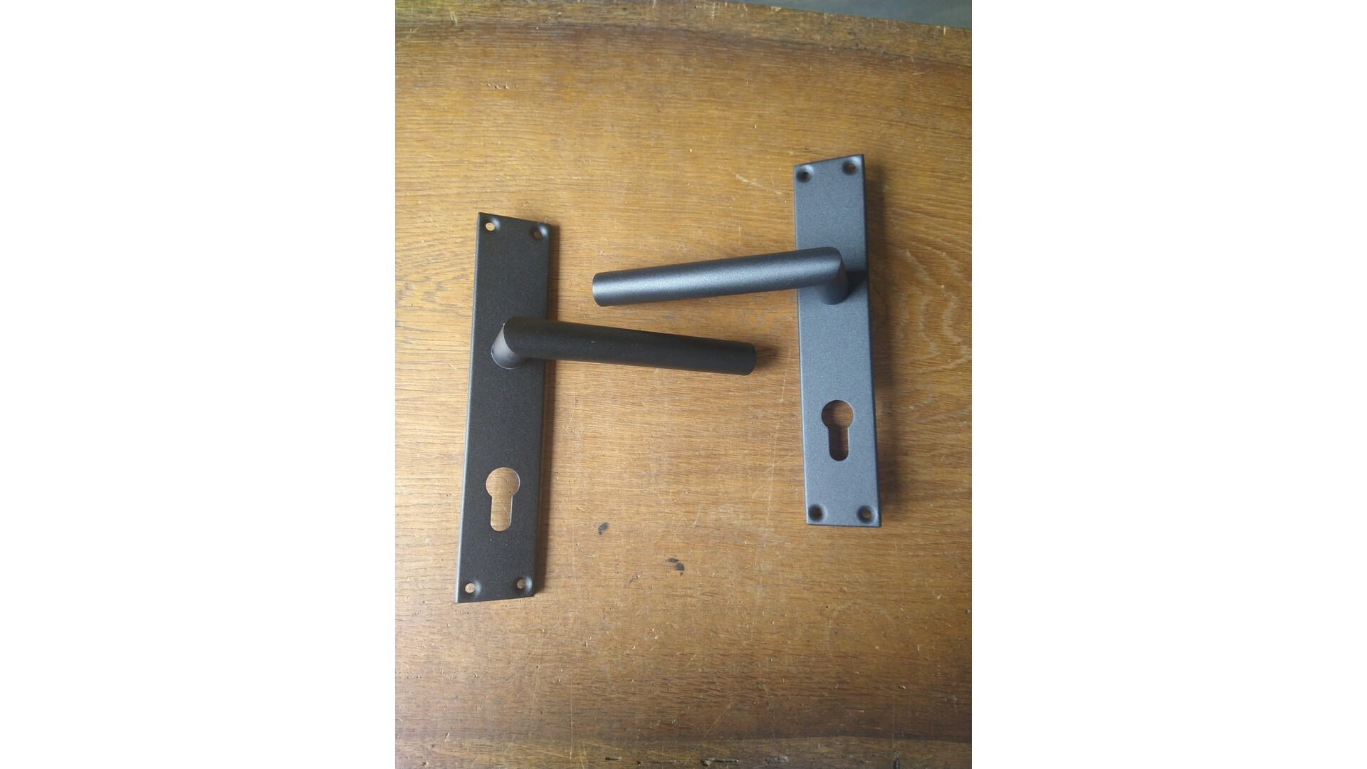 Zwarte schilden tbv RVS cilinderslot