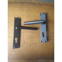 Zwarte schilden tbv RVS cilinderslot