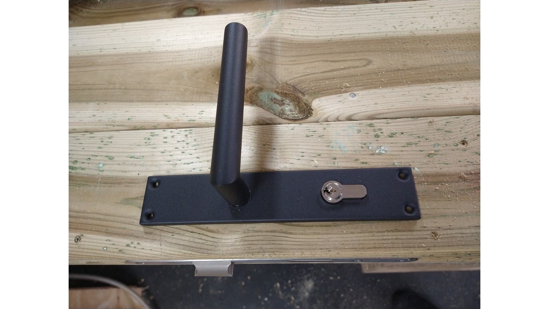 Zwarte schilden tbv RVS cilinderslot