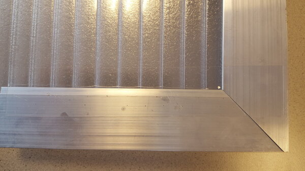 Polycarbonaat klik systeem doorzichtige tape 35mm per strekkende meter