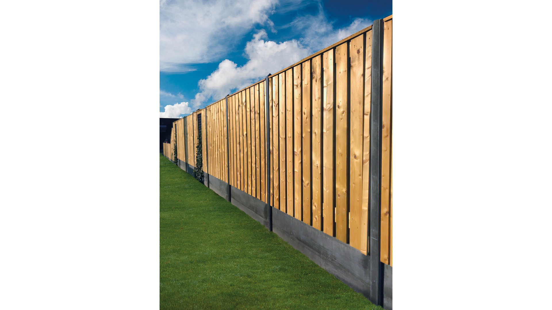 Betonpaal Antraciet 10x10x280 cm Pyramidekop voor enkele onderplaat