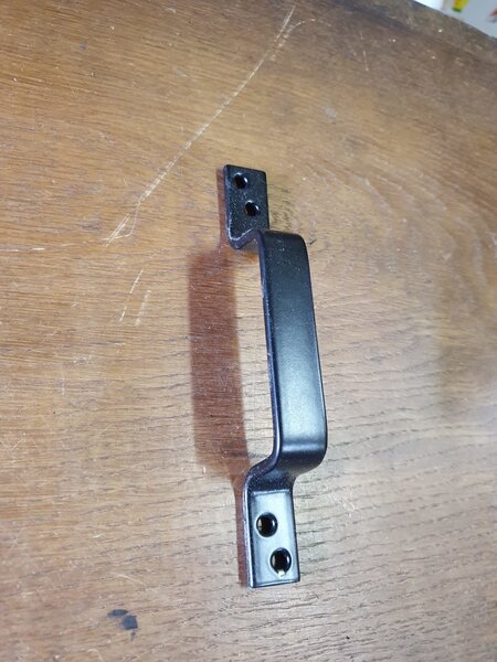 Handgreep 170x20x5 mm Zwart