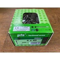 RVS schroef ZWARTE kop