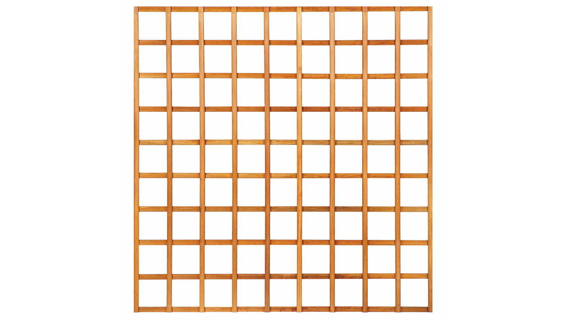 Houten Trellis met lijst 180x180 cm recht zonder lijst lamel