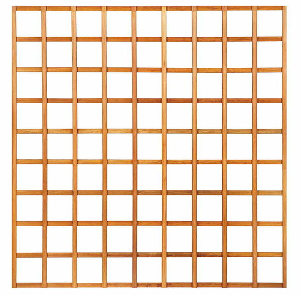 Houten Trellis met lijst 180x180 cm recht zonder lijst lamel