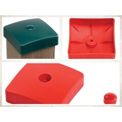 Paalkap Plastic 91x91 mm