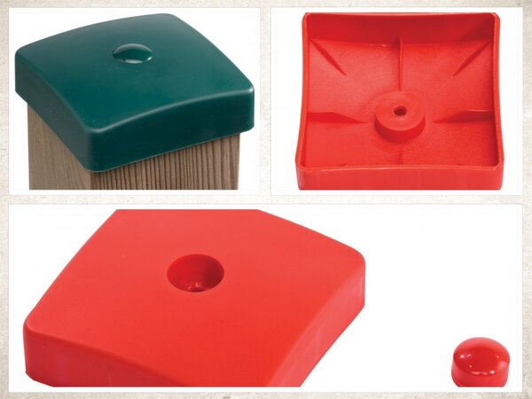 Paalkap Plastic 91x91 mm