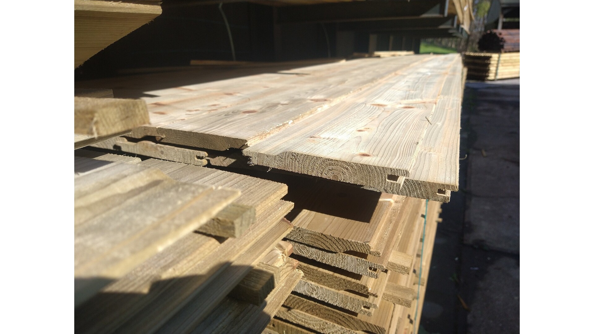 Geimpregneerd Vuren rabat 1,8x14,5 cm