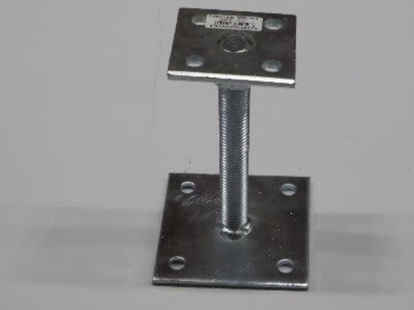 Verstelbaar paaldrager 7x7 > 10x10 cm