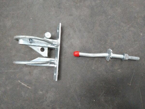 Heksluiting met pen Wit verzinkt Zware uitvoering