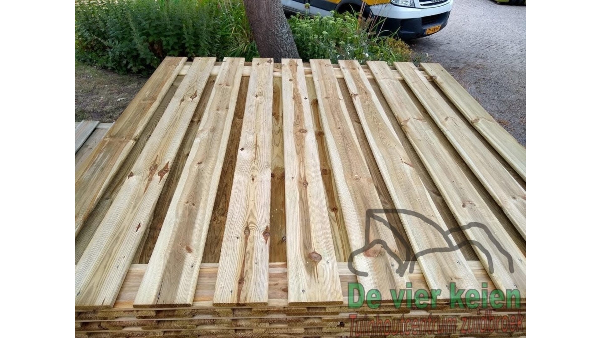 Tuinscherm Enschede grenen 19-planks