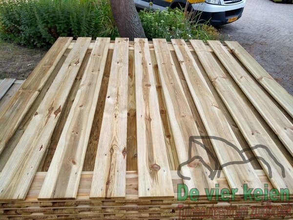 Tuinscherm Enschede grenen 19-planks