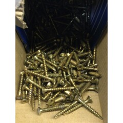 Schroef met boorkop geel verzinkt