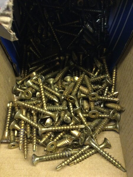 Schroef met boorkop geel verzinkt