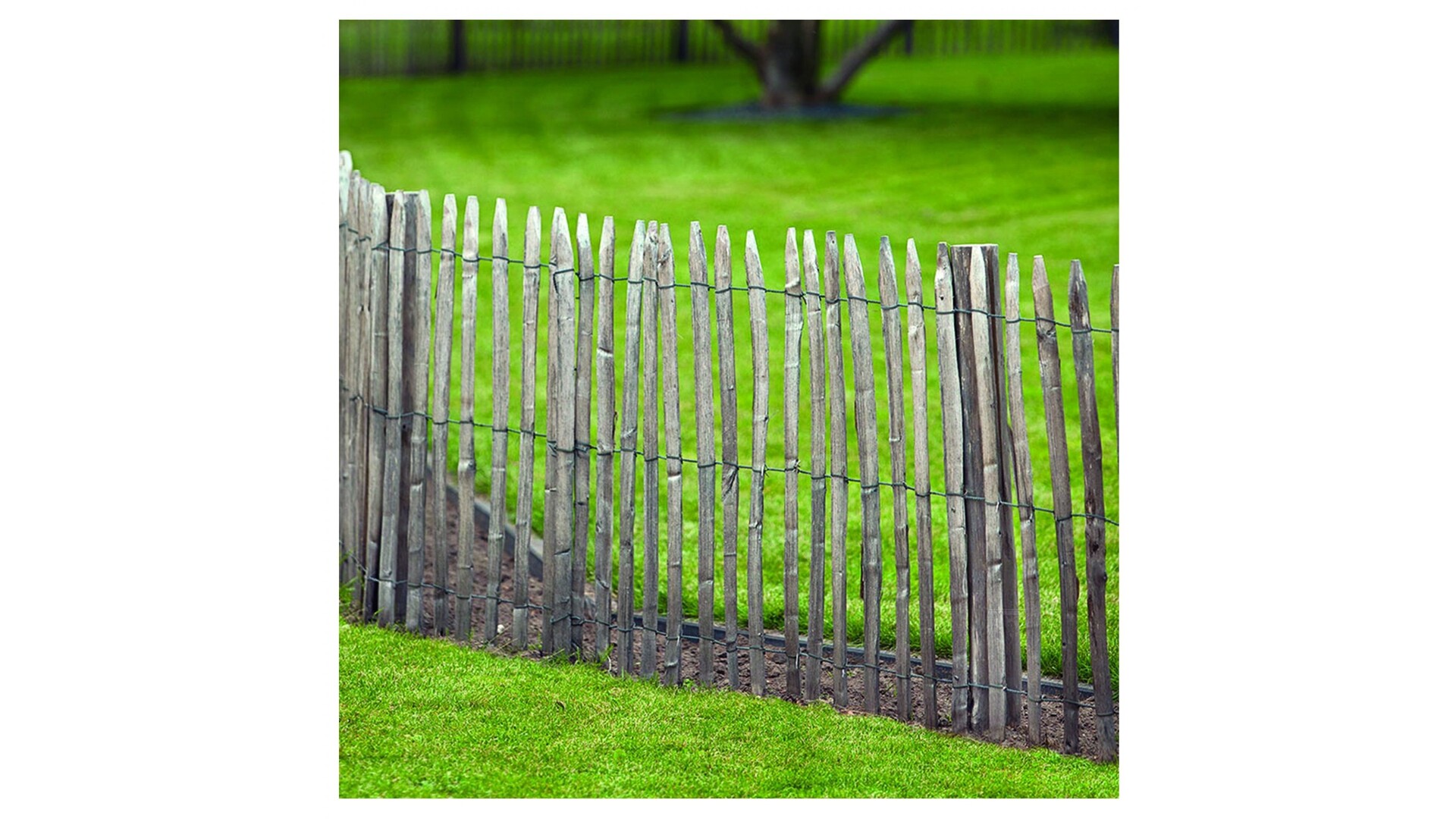 Kastanje schapenhek 2-draads 460 cm lang - ca. 7,5 cm tussenruimte -