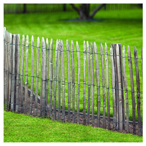Kastanje schapenhek 2-draads 460 cm lang - ca. 7,5 cm tussenruimte -