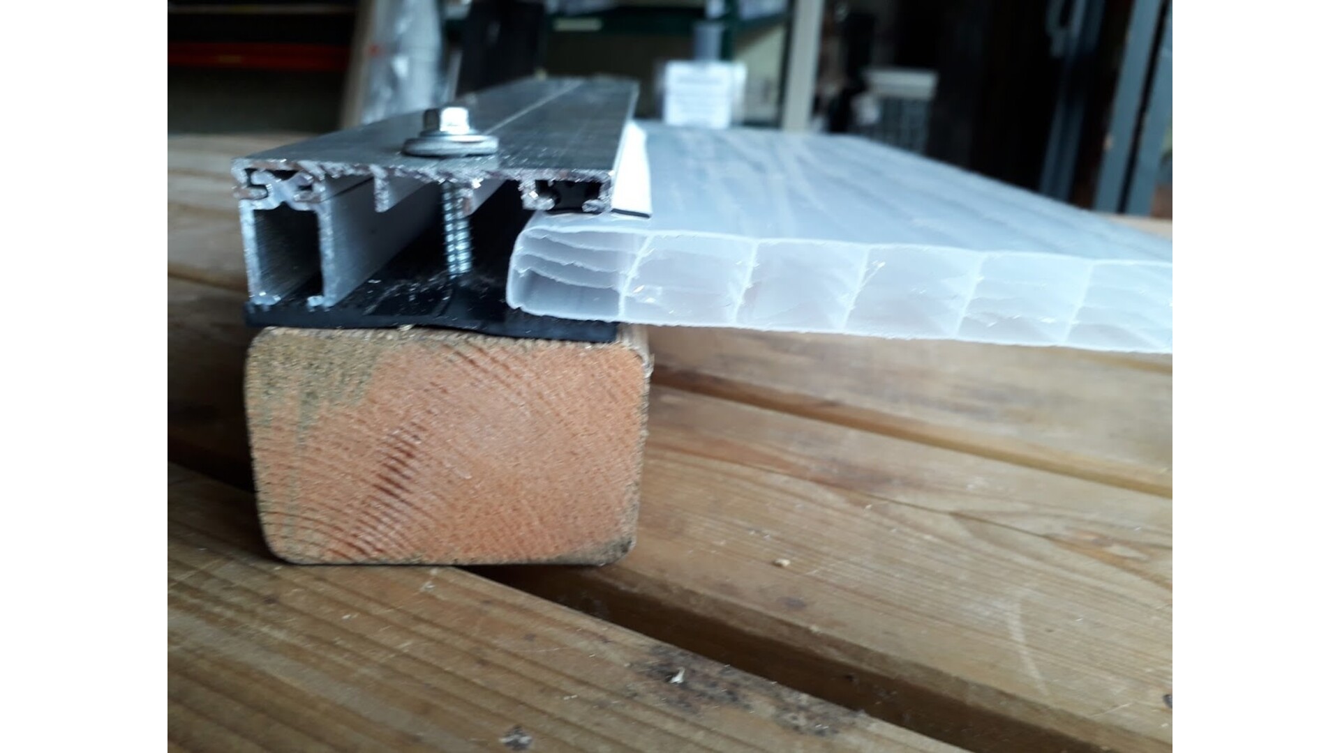 Polycarbonaat complete bovenbouw - Helder - Plaat 300 cm