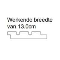 Triple profiel vuren zwart gespoten gevelbekleding 2.2x14x240 cm