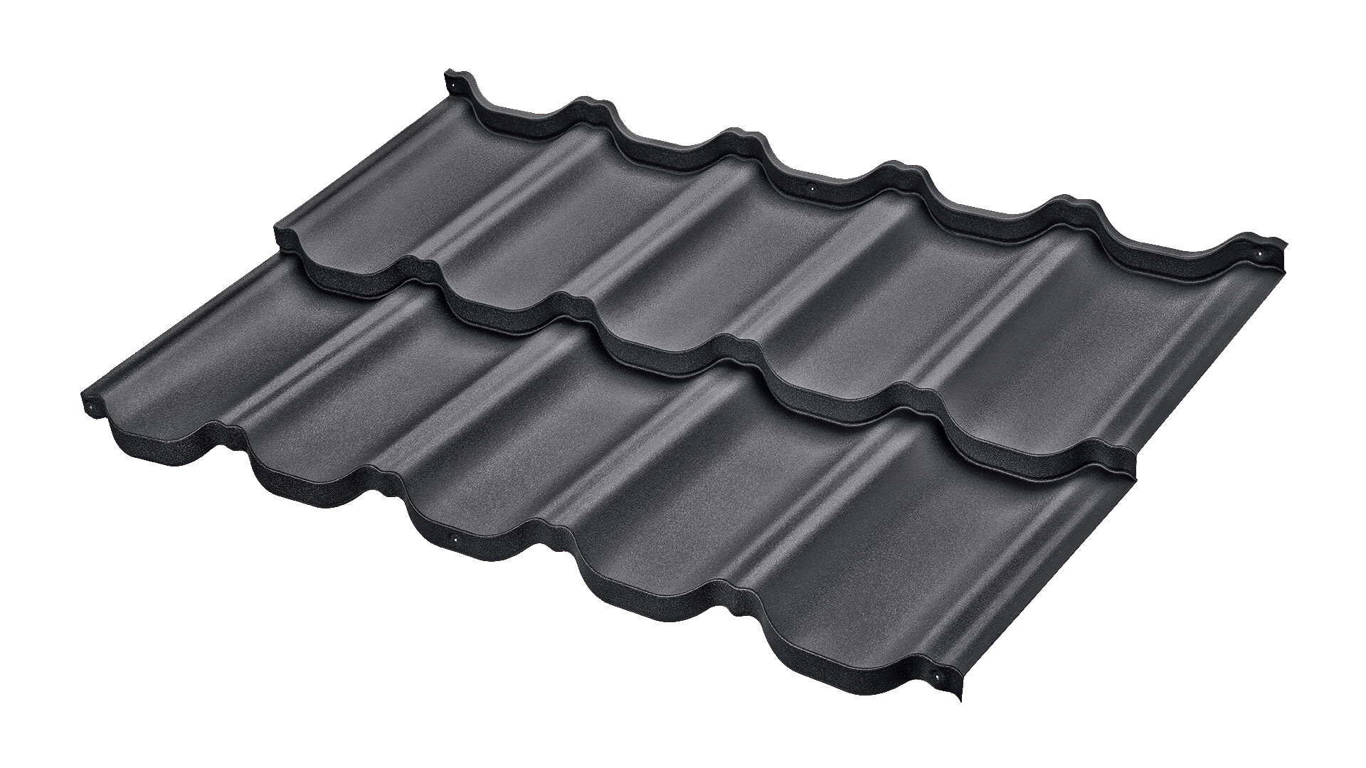 Mat antraciet Dakpanplaat "Venetie"