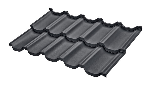 Mat antraciet Dakpanplaat "Venetie"