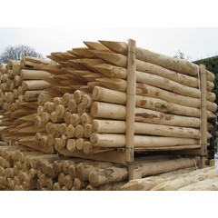 Paal Robinia gepunt 8/10 cm