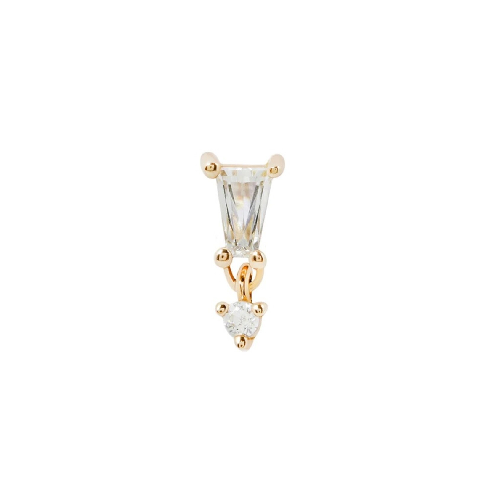 Buddha jewelry Yves with CZ yellow gold