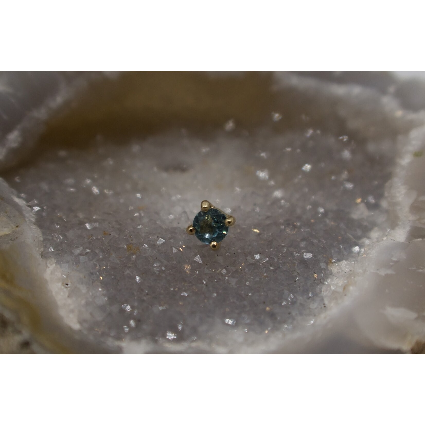 Buddha jewelry Apatite Prong 14k Yellow Gold