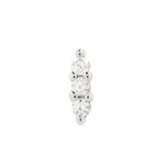 Buddha jewelry Mishka Prong 3 White Gold