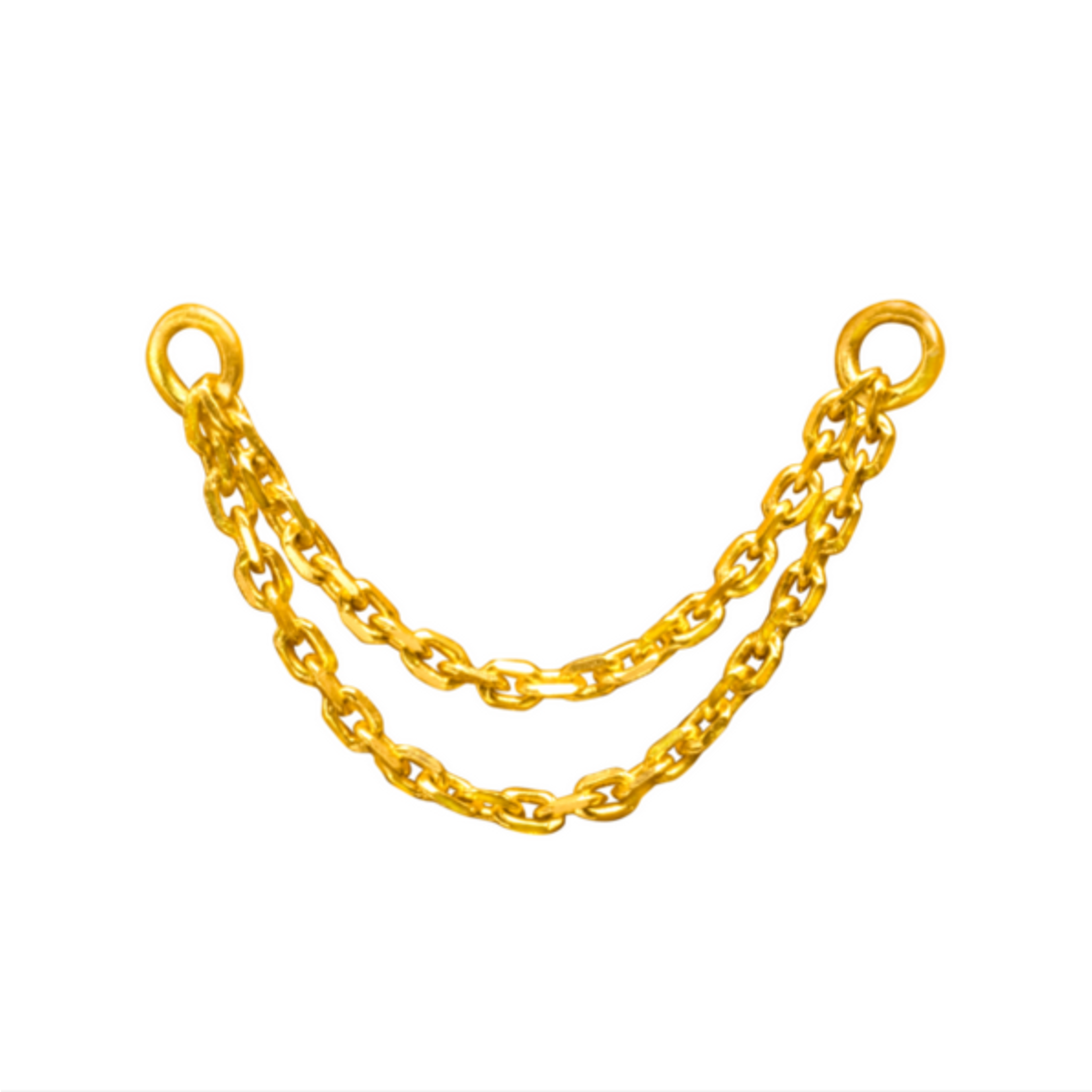 Inari Darro double chain 30mm - 37mm 14k solid gold