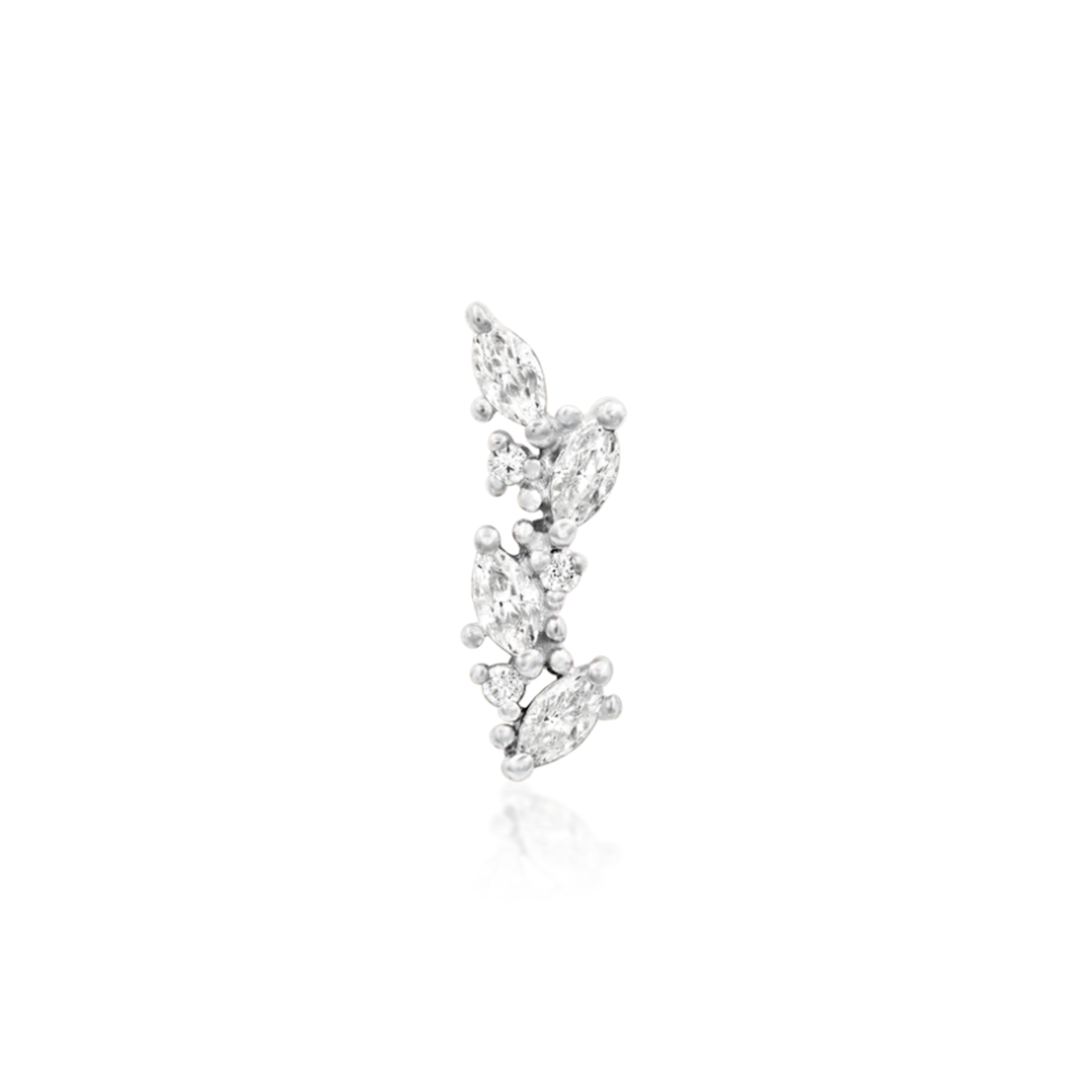 Junipurr Andreia met marquise en ronde cubic zirconia’s 14k witgoud