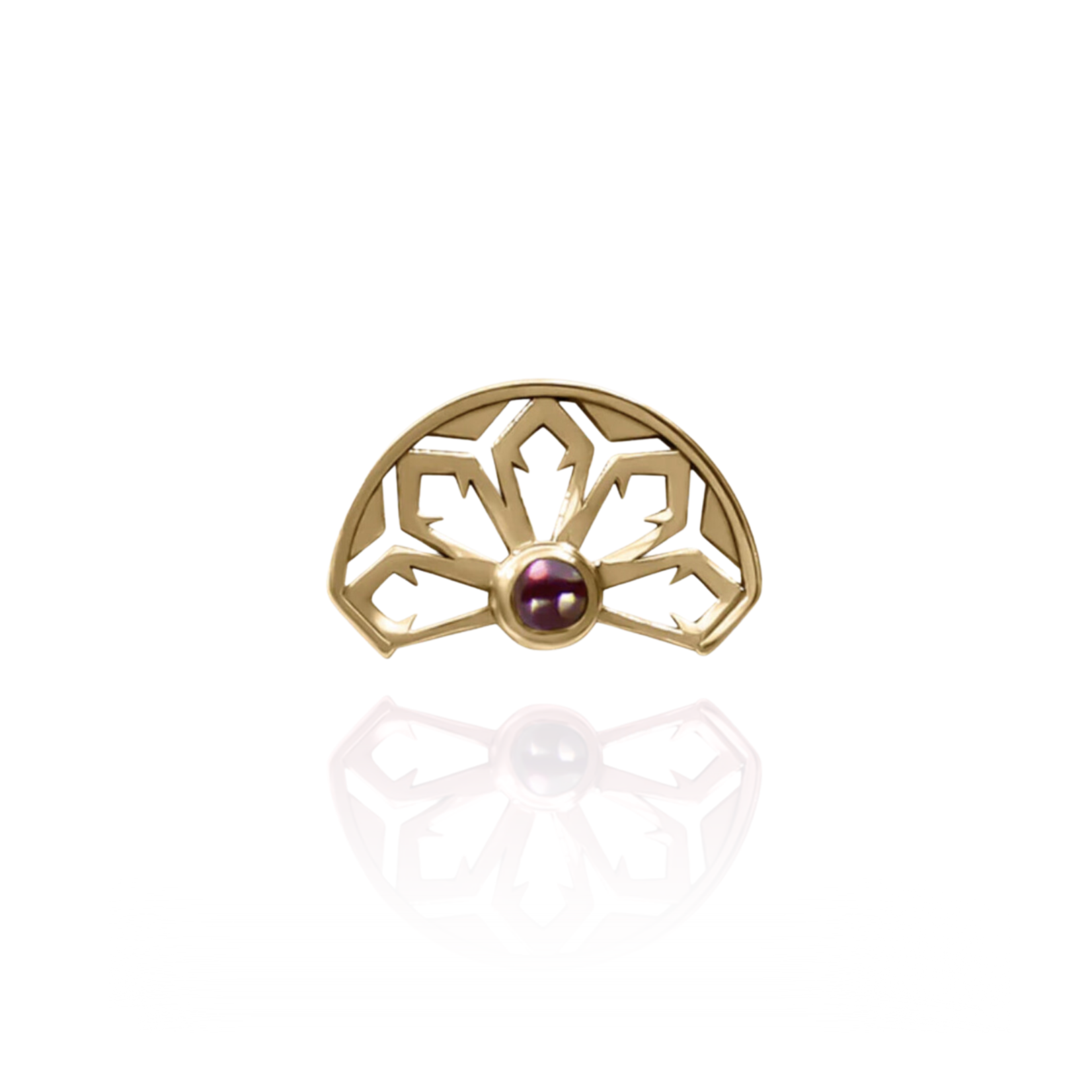 Sebastienne Lil Charles with garnet 18k solid gold