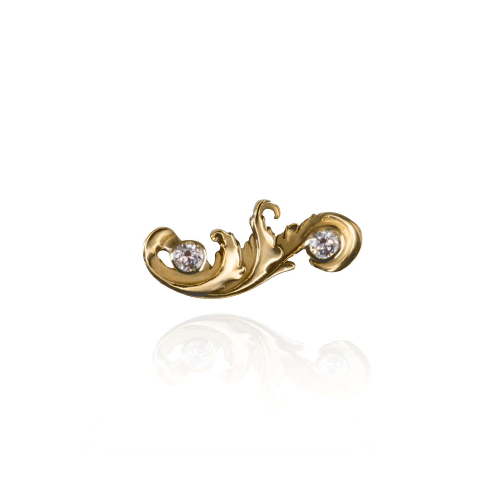 Sebastienne Amaryllida with cubic zirconia 18k solid gold