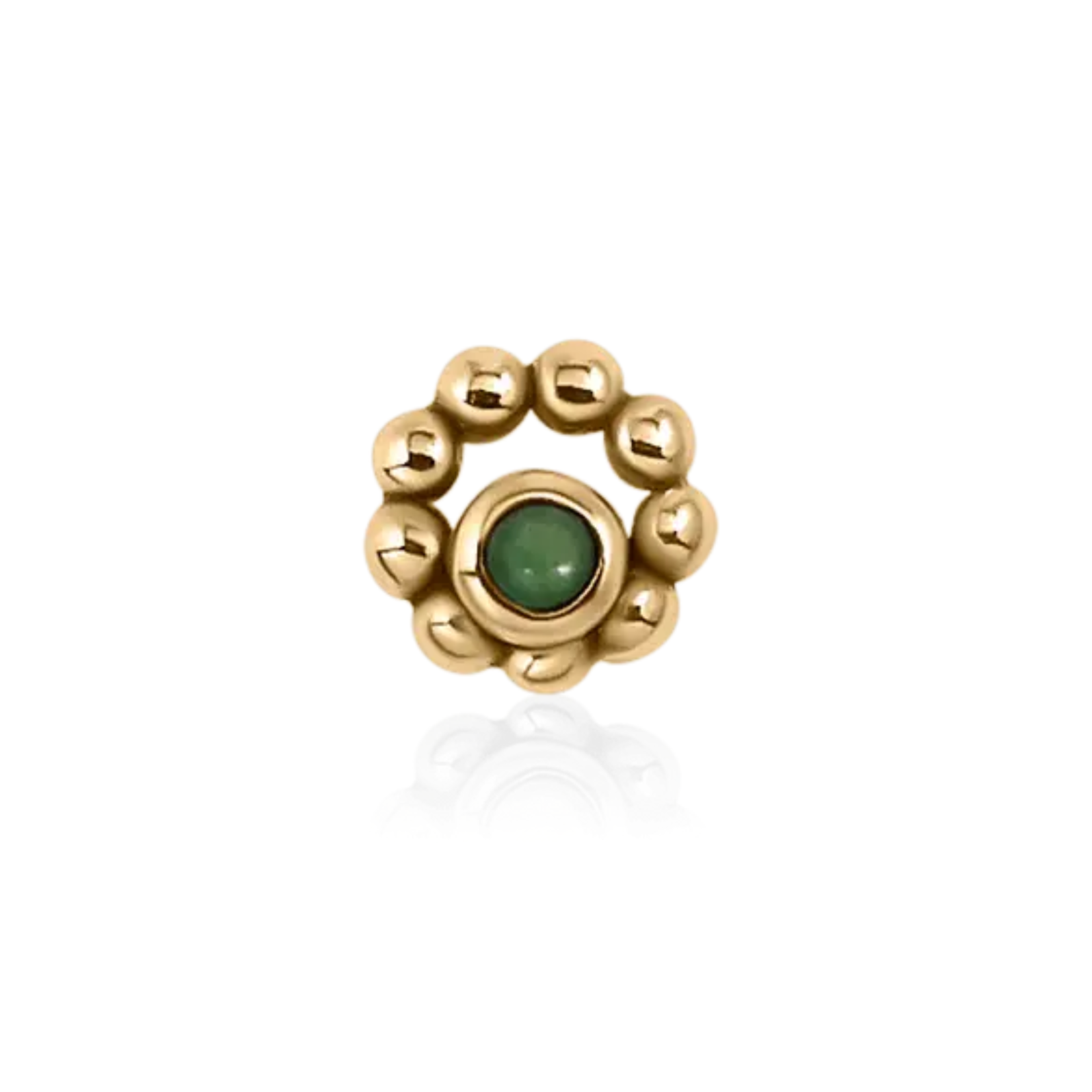 Sebastienne Lou with malachite 18k solid gold