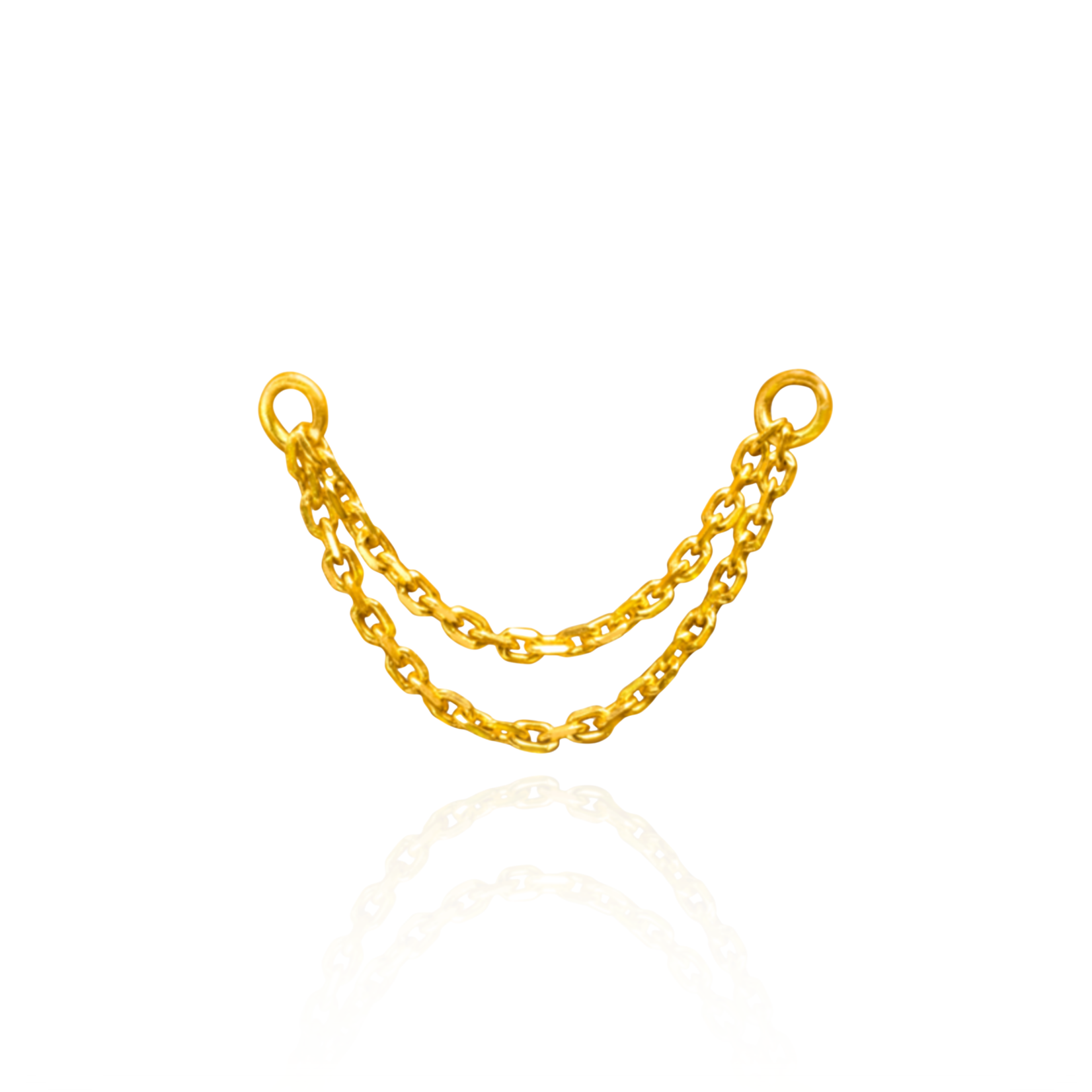 Inari Darro double chain 30mm - 37mm 14k solid gold