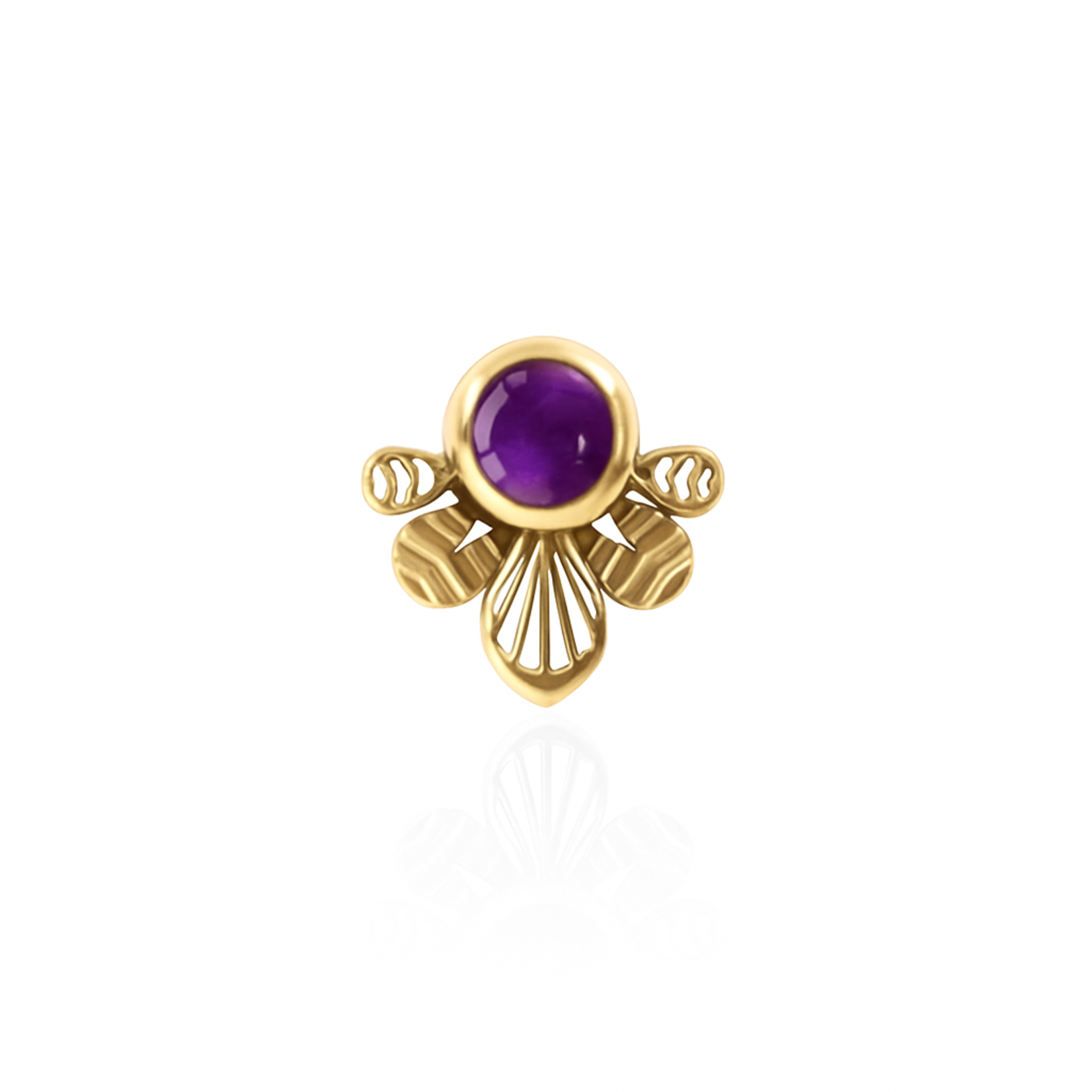 Sebastienne Lil Tizizwit with  amethyst 18k solid gold