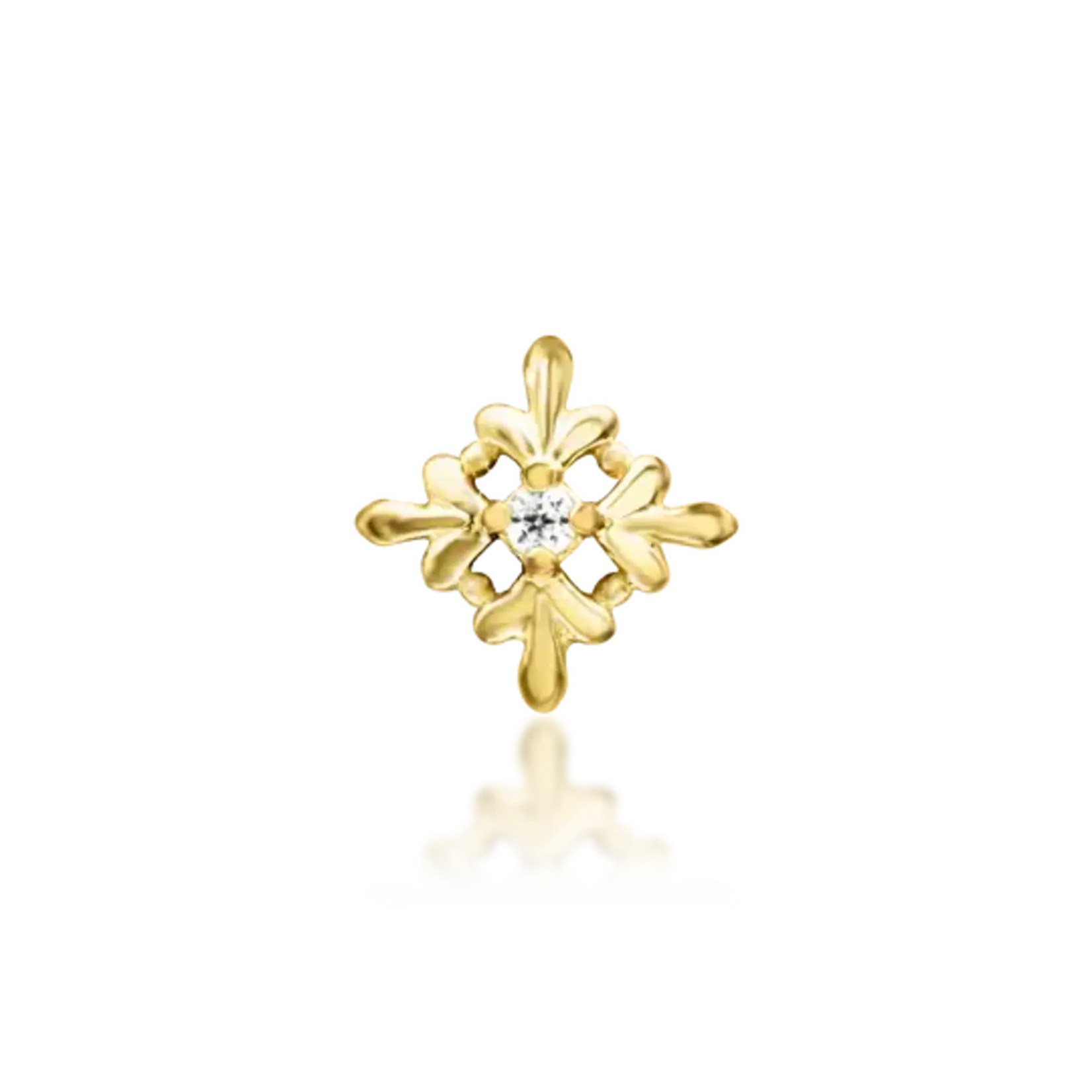 Junipurr Vira with cubic zirconia 14k solid gold