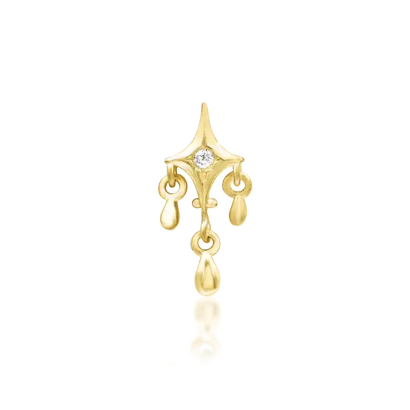 Junipurr Antoinette met zirkonia 14k massief goud